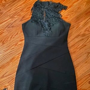 Formal tight black dress